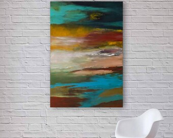 Original Abstract Painting | Modern Acrylic Art | Canvas Wall Art | 70x100