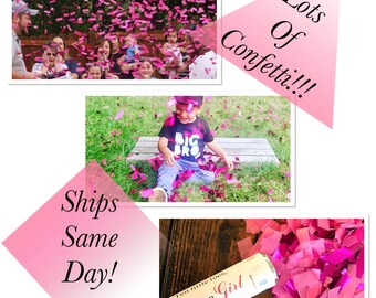 Ships Same Day! 12 Inch Confetti Cannon Gender Reveal Confetti Cannon Gender Reveal Cannon Fast Shipping!