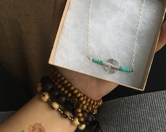 Turquoise Sprial Necklace