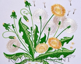 Machine Embroidery Design Beautiful dandelions - 2 sizes