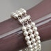 Wedding Jewelry Bracelet SET Crystal Pearl Wedding Jewellery