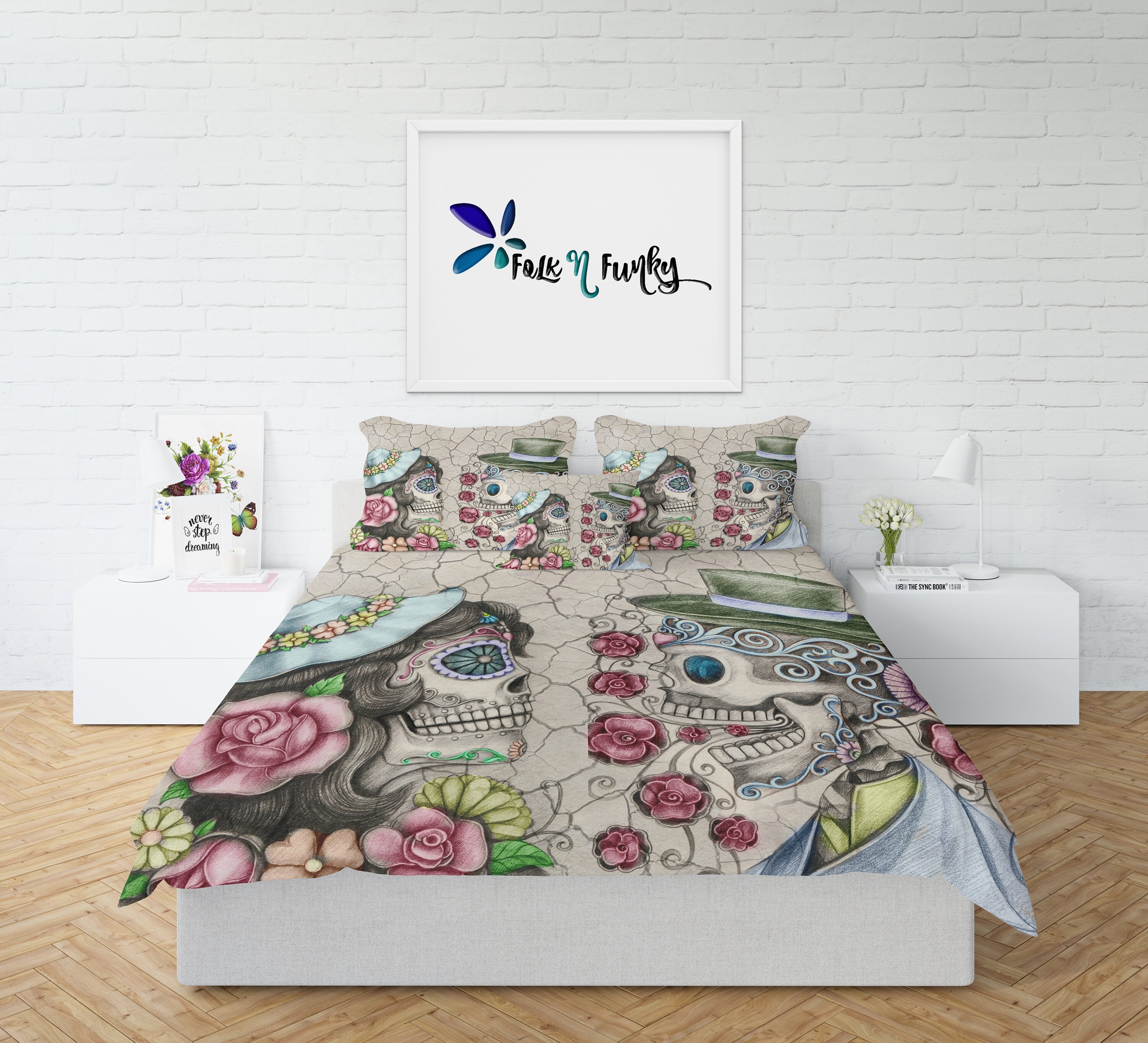 Skull Bedding Sugar Comforter You Make Me Zoom