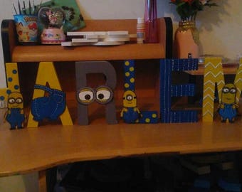 Minions painted letters