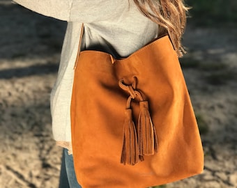 Hobo Camel L - shoulder bag - leather bag