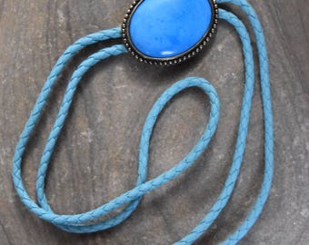 Lapis Lazuli Bolo Tie guérison pour hommes uniques de (bijoux qui est fait à la main au Canada)