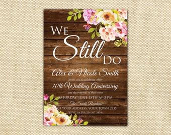 Vow Renewal Invitations Etsy 8