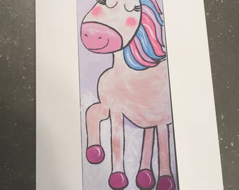 Unicorn - blank greeting card