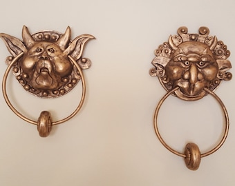 The Labyrinth Door Knockers Pair , Left and Right