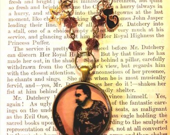 Vintage circus tattooed man Necklace