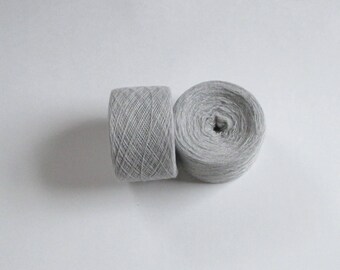LIGHT GRAY 100% Cashmere 3362 yards recycled yarn
