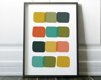 Mid Century Print, Minimalist Print, Mid Century Modern, Modern Print, Modern Art, Minimalist Art, Scandinavian Print, Art, Mid Century Art