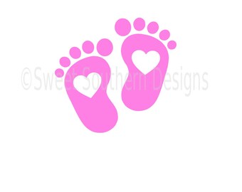 Download Newborn feet svg | Etsy