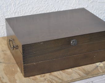 Laminate Wood Silverware Chest