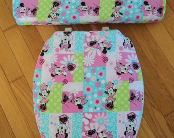 Minnie Mouse Toilet Seat & Tank Lid Cover Set