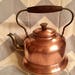 Vintage Copper Brass Kettle Teapot Wood Handle Made in Holland Home Decor