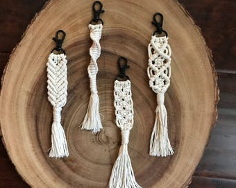 Macrame key chain | Etsy