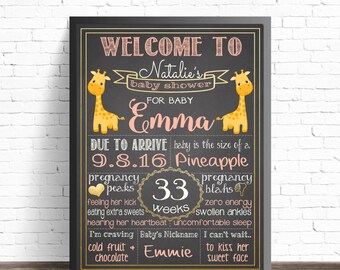 Giraffe baby shower | Etsy