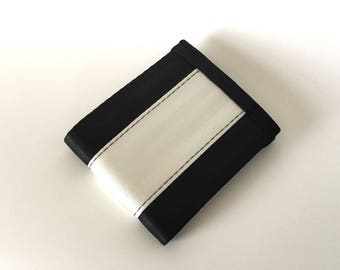 Vegan Billfold Wallet - Black and White (SBW-V3)