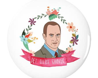 Elliot Stabler (Law and Order SVU) 2.25inch Pin Back Button