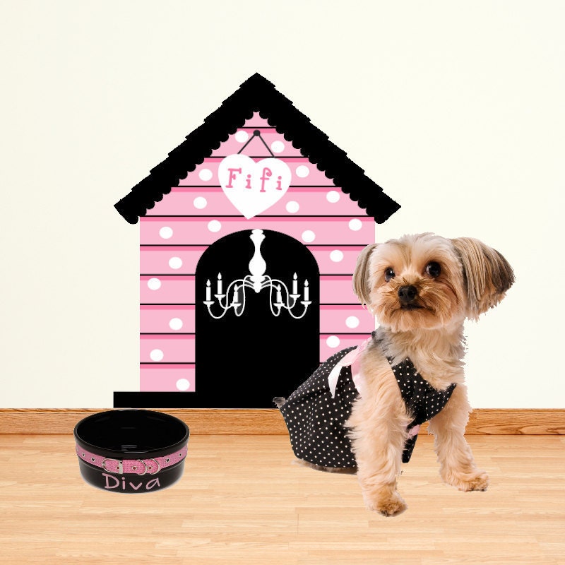 Dog House Wall Decal Sticker Small