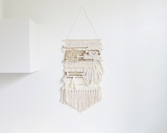 Weaving wall hanging/ handmade wall hanging art tapestry/Minimalist art