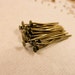 100ps 24mm Antique Bronze Pin Findings P29