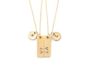 Best Friend Necklace ,Best Friend Gift, Matching Necklaces,Friendship Necklace for 2,Bridesmaid Gift,Sisters Necklace, Galentines Day