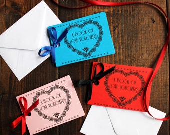 Personalised Cute Valentine's Gift Love Vouchers Coupons For Boyfriend Girlfriend