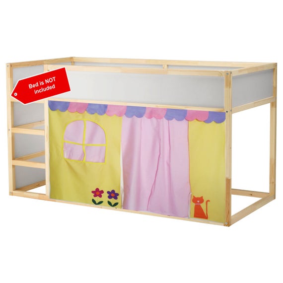 Cute Bed Playhouse / Bed tent / Loft bed curtain free design