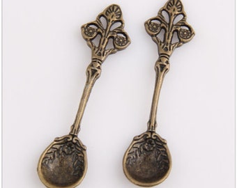 Fancy Spoon Antique Bronze 5pc