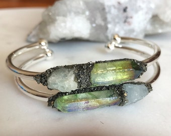Gift-for-mom, Celestial jewelry, Healing crystals and stones, boho-jewelry, aquamarine bracelet, crystal bracelet, Gemstone bracelet,