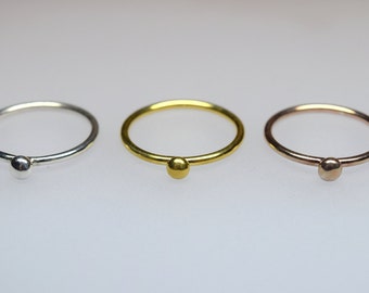 Polka dot Ring/Dot Ring (LESS IS MORE/Stackingrings/Minimalstische Minimalstic stack rings)