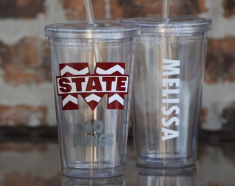 Mississippi State College Gameday Tailgating Team Tumbler