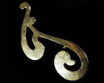 Vintage 60's Monogram Initial Pin "J" or "g"
