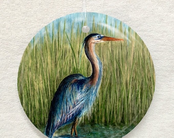 Blue Heron Ornament and Suncatcher