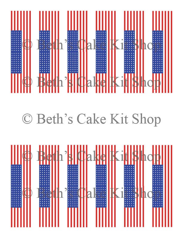 Flag Cupcake Topper Bunting Printable Download