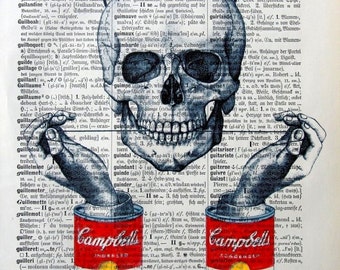 DENTAL FLOSS, original ARTWORK, mixed media, paint