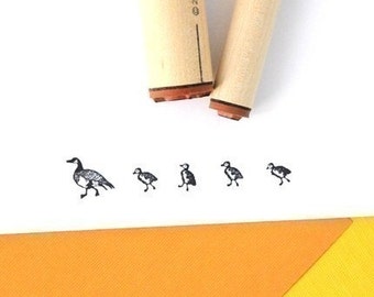Goose and Gosling Rubber Stamp Set