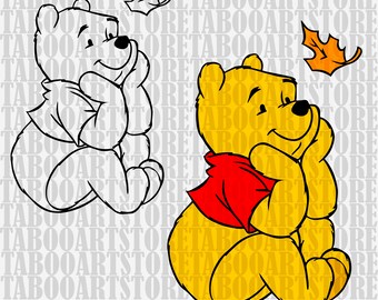 Winnie-the-Pooh svg, Winnie-the-Pooh clipart, Disney eps, Disney Winnie Pooh eps ,Winnie Pooh svg, Winnie Pooh cutting, Winnie Pooh decor