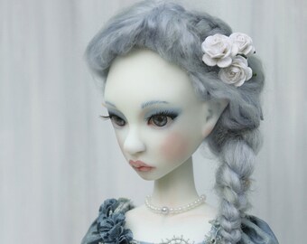 Artist BJD ooak Cerridwen, full set white skin #1, slim MSD 40 cm, art doll of resin by miradolls