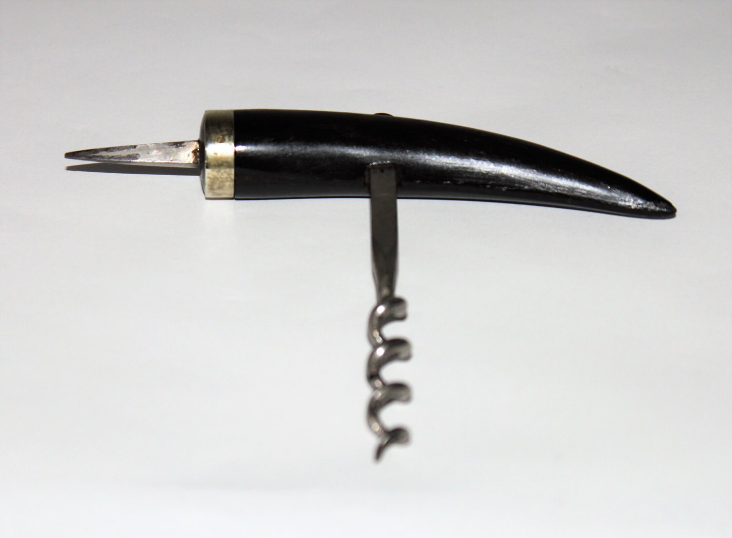 Antique Horn Handle Corkscrew with Spike