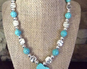 Turquoise Nugget Necklace