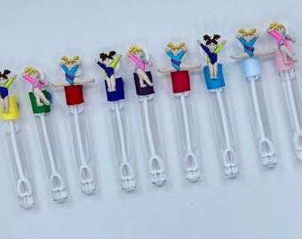 Gymnastics Party Favor, Gymnastics Bubble Favor, Gymnastics Birthday Party Favor, Gymnastics Party Supplies