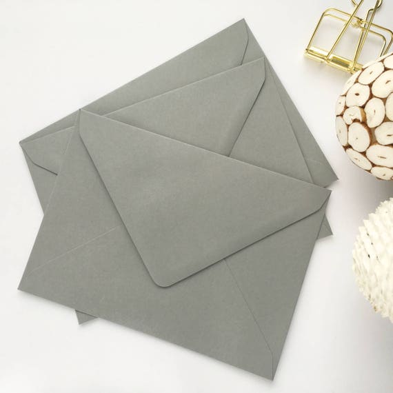 50 5x7 envelopes a7 grey envelopes wedding invitation