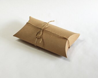 50 3.5x3x1 pillow box pacagking, pillow pack box, usb box, small gift package, rustic wedding, favor boxes, shower favor boxes