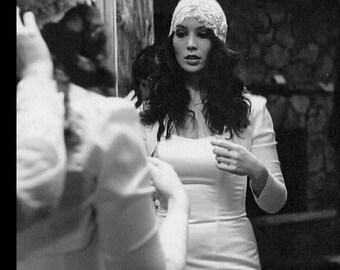 Bridal tafetta white shrug/ jacket /wedding bolero/shrug/long sleeve