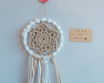 Shabby Chic Doily Dream Catcher - 6" - LifeByMadi