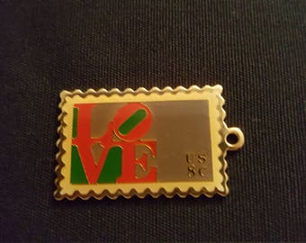 LOVE postage stamp charm USPS
