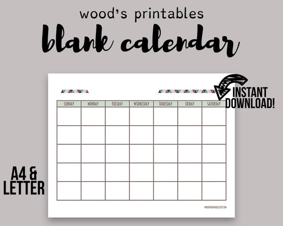 blank calendar pdf printable calendar calendar printable