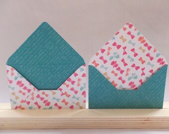 Set of 16 mini envelopes